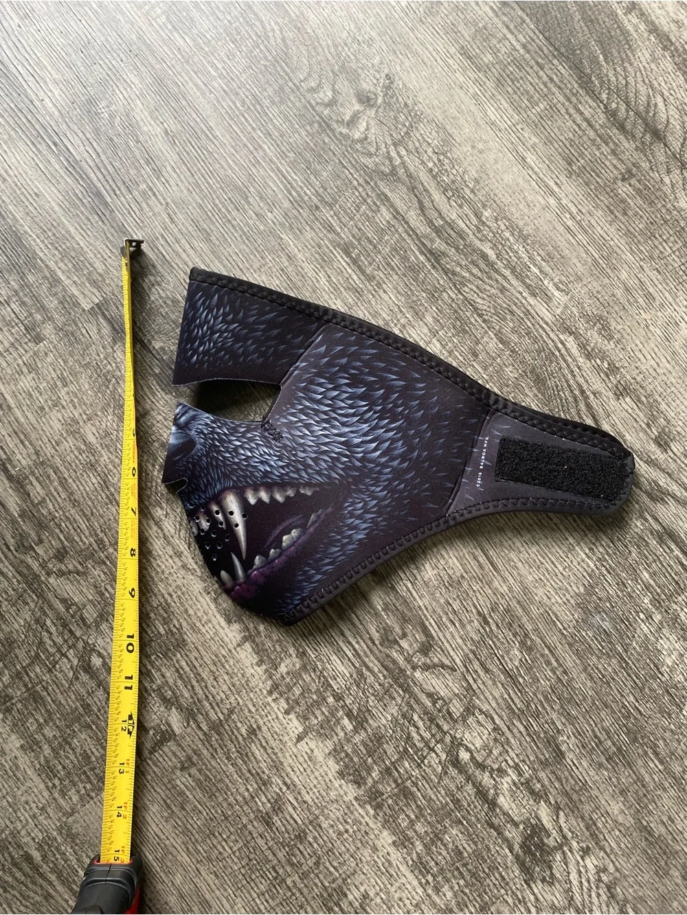 Zan Headgear Neoprene Face Mask Wolf Fangs Print Motorcycle Ski Snowboard NWOT